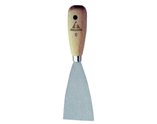 ESPATULA INOX MANGO MADERA 6CM -kapataz
