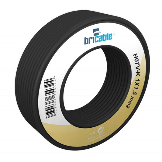 ROLLO CABLE 1.5 NEGRO 25M
