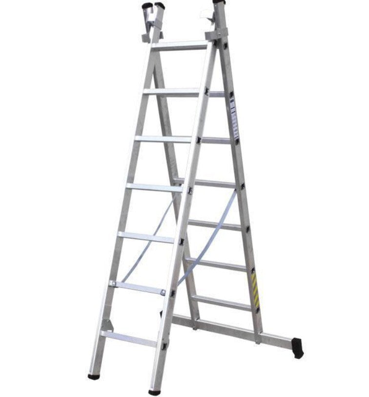 ESCALERA ALUMINIO DOBLE 2´50 M 9 PELDAÑOS