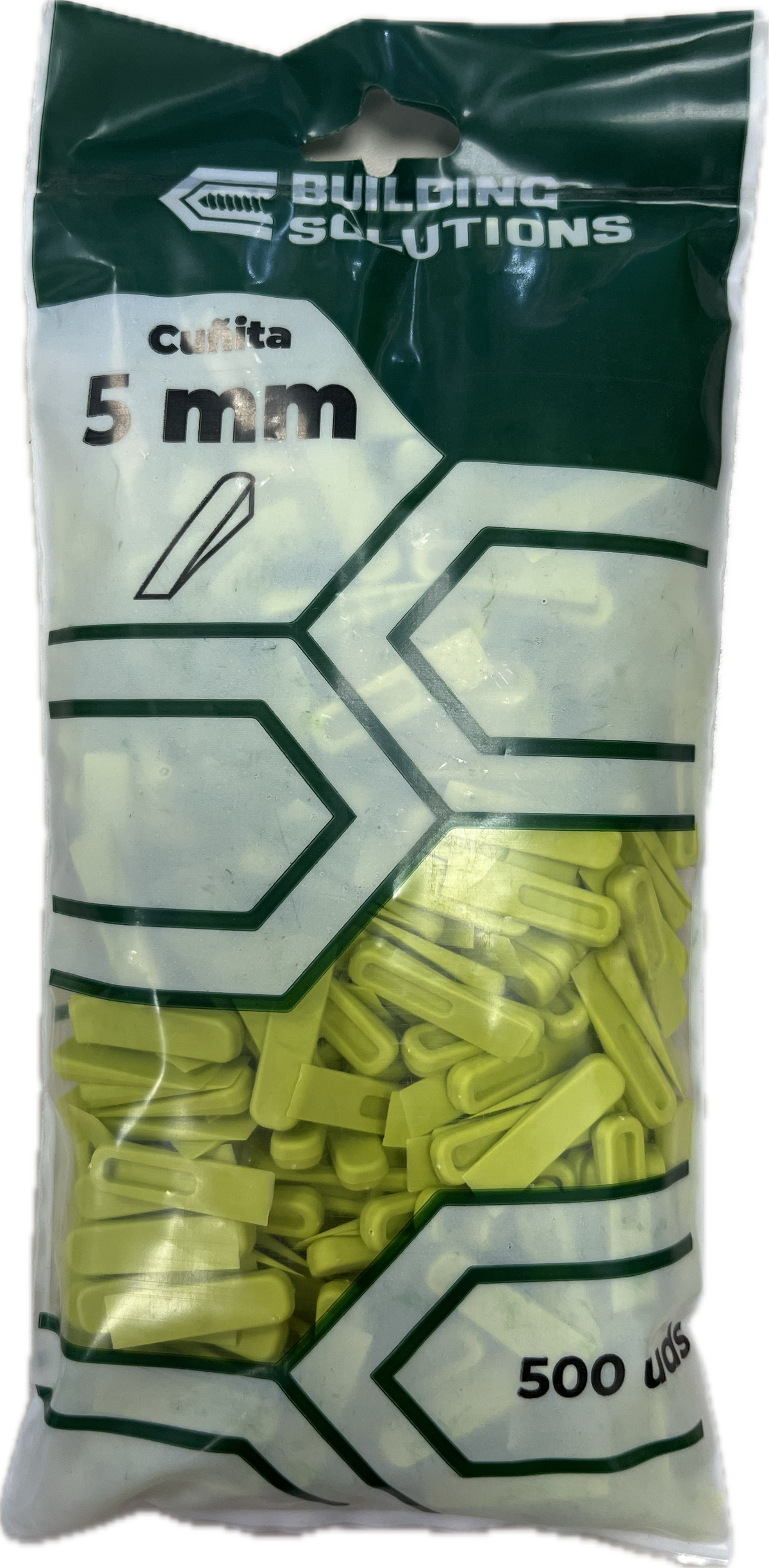 BOLSA CUÑAS 5 MM (500 UDS) BUILDING