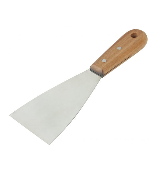 ESPATULA INOX MANGO MADERA 4CM
