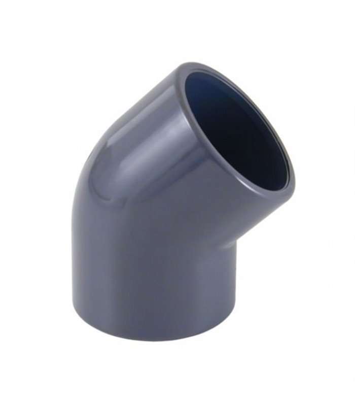 CODO PRESION PVC 50 A 45º PISCINA