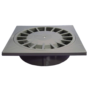SUMIDERO PVC 25X25 SALIDA VERTICAL 75(GRIS OSCURO)