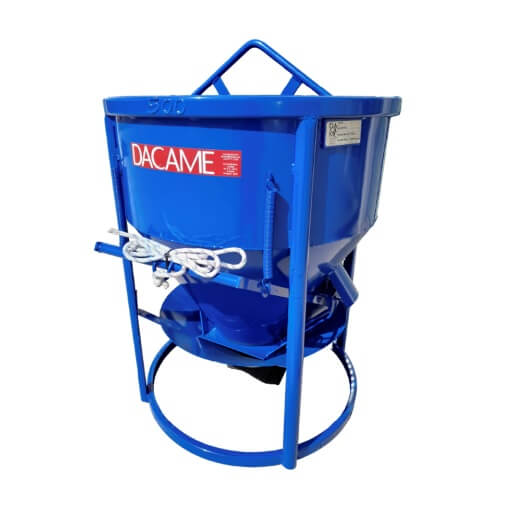 CUBILOTE GRUA 500 L CON TUBO GOMA