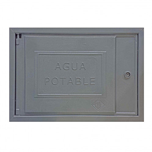 TAPA REGISTRO AGUAS POTABLES ALUMINIO 30X45