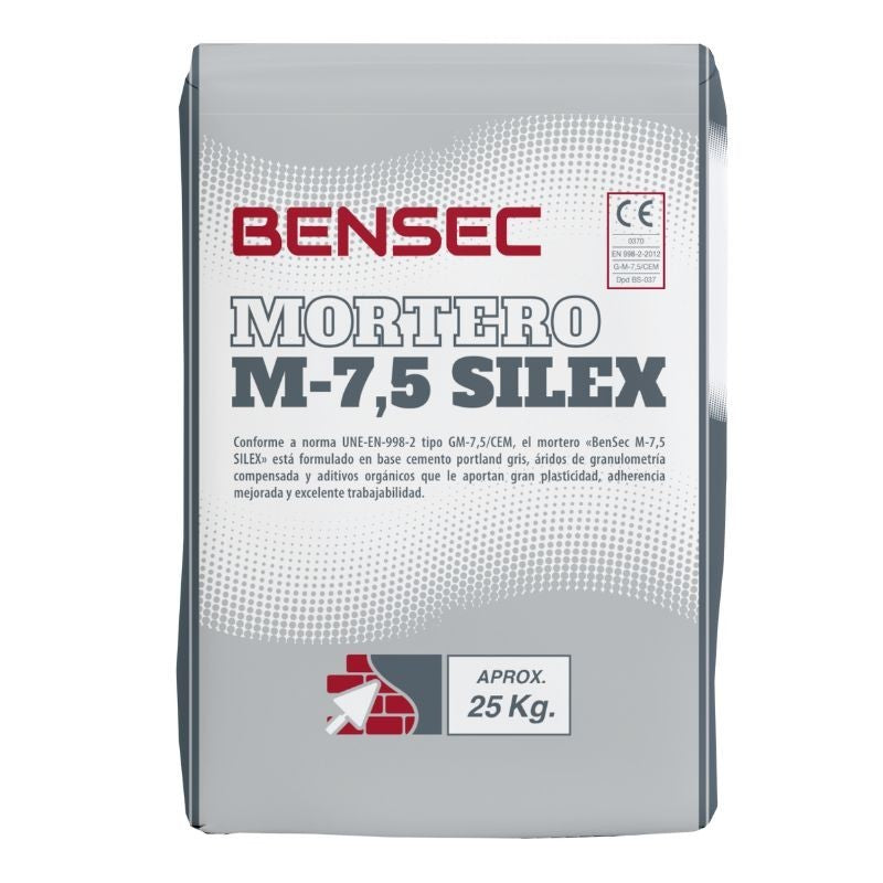 MORTERO HIDROFUGO M-7.5 25 KG BEN SEC
