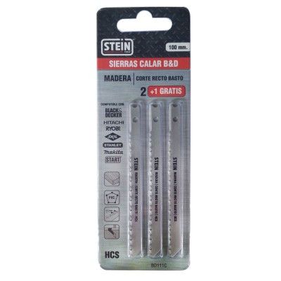 HOJA SIERRA CALAR MADERA C RECTO BASTO BLISTER 3