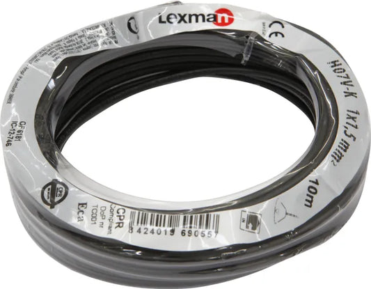 ROLLO CABLE LINEA NEGRO 1´5 (10M)