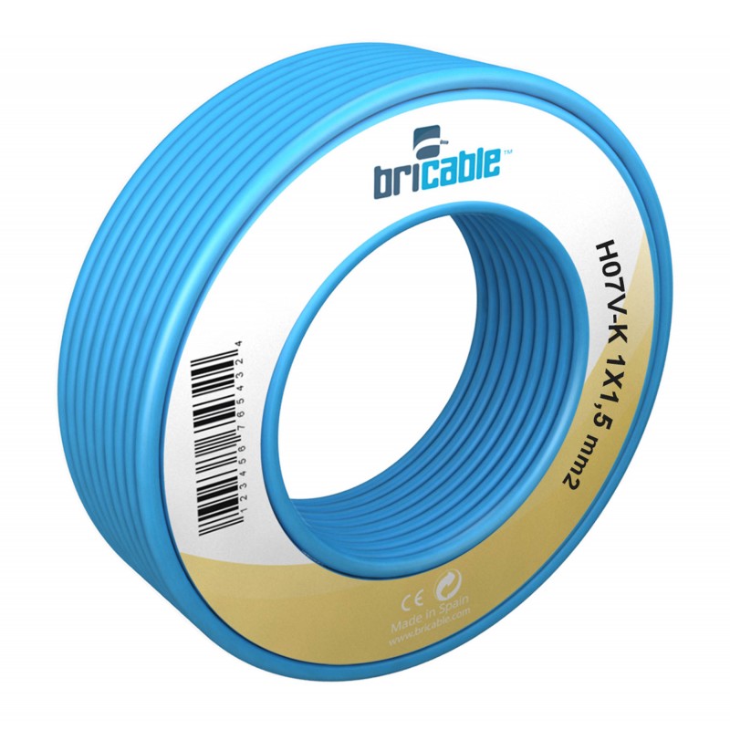 ROLLO CABLE 2.5 AZUL 25M