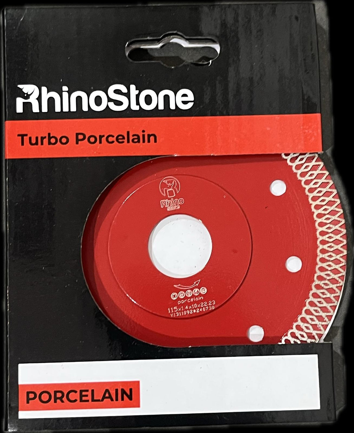 DISCO TURBO 115 PORCELANICO - RHINOSTONE