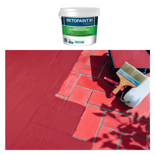BETOPAINT 91 FIBRAS 20KG ROJO RUBI