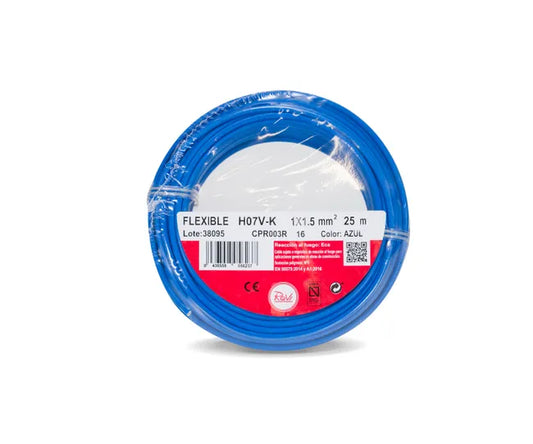 ROLLO CABLE LINEA AZUL 1´5 25 MTS