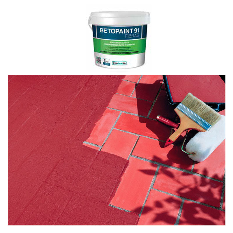 BETOPAINT 91 FIBRAS 5KG ROJO RUBI