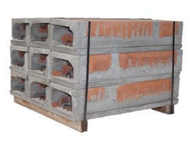REVOLTON CERAMICO ROJO LISO 60X12X25 NO DECORATIVO