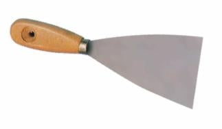 ESPATULA ACERO 60mm MANGO MADERA