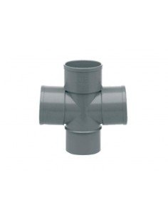 DERIVACION DOBLE PLANA PVC 160-87 (CRUZ)