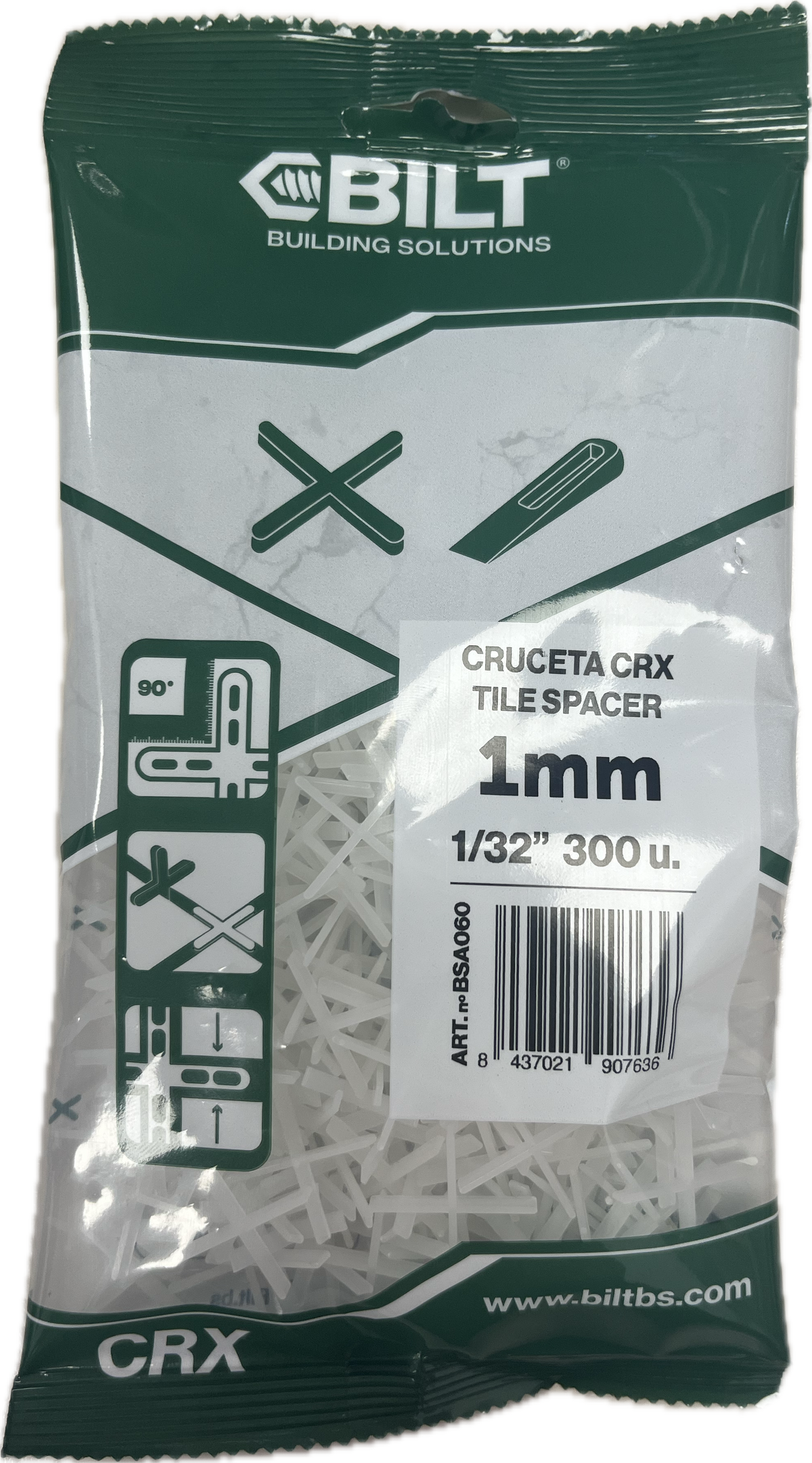 BOLSA CRUCETAS 1MM (300UD) BUILDING