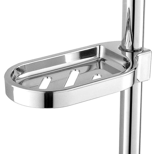 BARRA DUCHA TUBULAR GRADUABLE C/ JABONERA