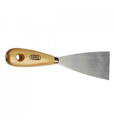 ESPATULA INOX MANGO MADERA 8CM - KAPATAZ