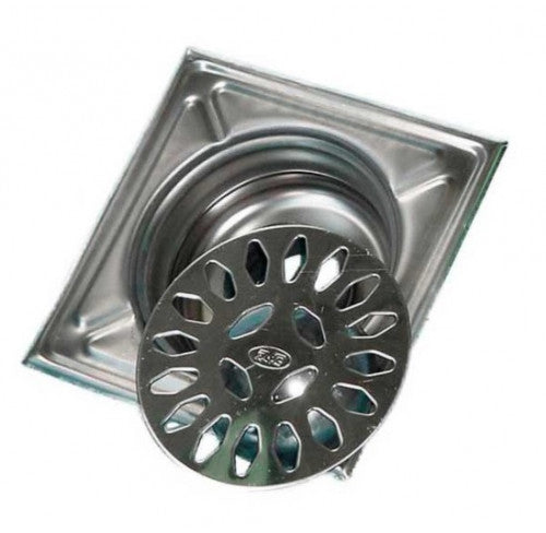 SUMIDERO INOX 20X20 SALIDA ROSCA 40
